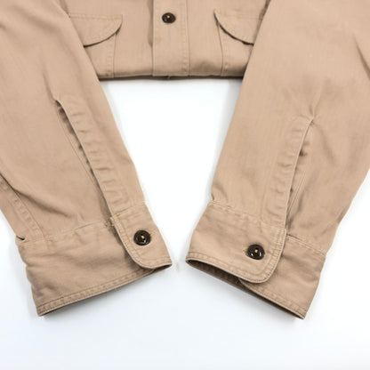 【中古品】【メンズ】 BUZZ RICKSON'S バズリクソンズ HERRINGBONE WORK SHIRT BR26081 ヘリンボーン ワークシャツ 長袖シャツ トップス 145-260615-hn-13-fur サイズ：15-15 1/2 カラー：ベージュ系 万代Net店