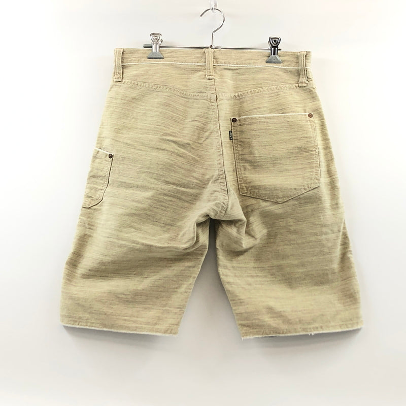 【中古品】【メンズ】 SUGAR CANE シュガーケーン BUTTON FLY HALF PANT 砂糖黍 ボタンフライ ハーフパンツ デニムパンツ ボトムス 156-260615-hn-14-fur サイズ：32 カラー：ベージュ系 万代Net店