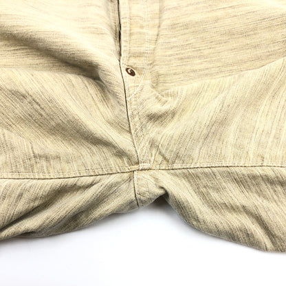 【中古品】【メンズ】 SUGAR CANE シュガーケーン BUTTON FLY HALF PANT 砂糖黍 ボタンフライ ハーフパンツ デニムパンツ ボトムス 156-260615-hn-14-fur サイズ：32 カラー：ベージュ系 万代Net店