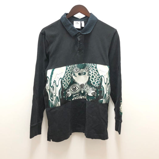 【中古品】【メンズ】 adidas アディダス ADIDAS×田名網 敬一 ラガーシャツ (fuz) 147-250326-SU-07-tom 万代Net店