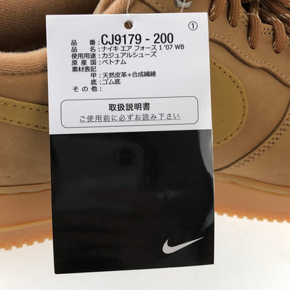 【中古美品】【メンズ】 NIKE ナイキ AIR FORCE 1 LOW ’07 WB FLAX WHEAT 160-250226-SY-12-iwa カラー：キャメル系 万代Net店