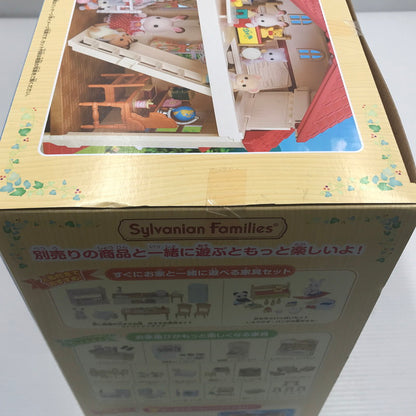 【中古美品】 エポック社 シルバニアファミリー 赤い屋根の大きなお家 -屋根裏はひみつのお部屋- ハ-51 未開封 箱イタミあり 040-260903-ti-01-tag 万代Net店
