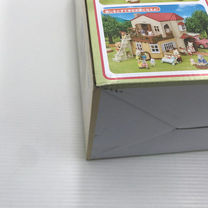 【中古美品】 エポック社 シルバニアファミリー 赤い屋根の大きなお家 -屋根裏はひみつのお部屋- ハ-51 未開封 箱イタミあり 040-260903-ti-01-tag 万代Net店