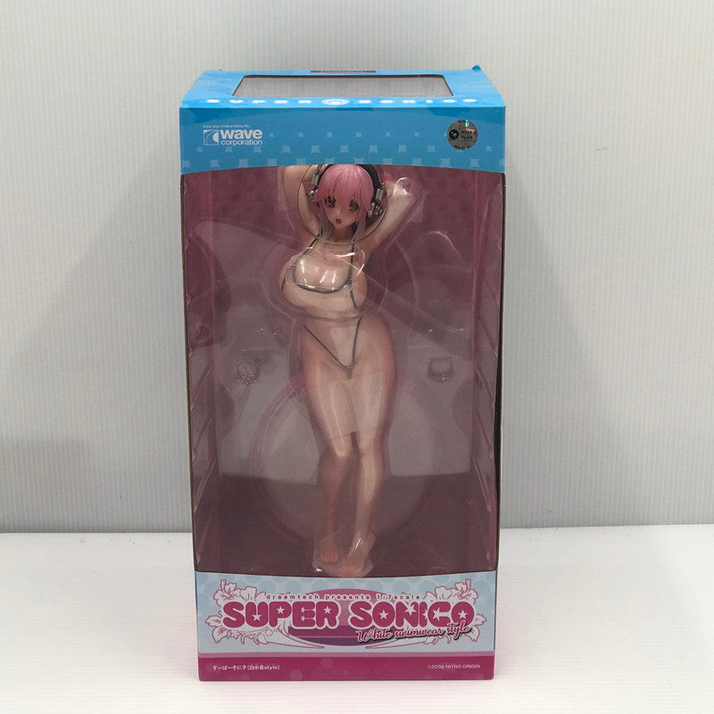 【中古品】 wave ドリームテック すーぱーそに子 白水着style 1/7スケール フィギュア 開封済み 本体汚れあり 053-260903-ti-03-tag 万代Net店