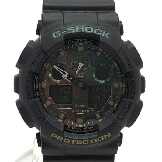 【現状渡し品】【メンズ】 G-SHOCK ジーショック GA-100RC-1AJF アナログデジタル 腕時計 196-251016-hn-02-fur カラー：ブラック系 万代Net店