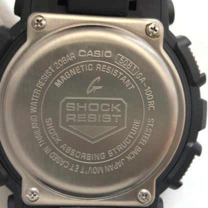 【現状渡し品】【メンズ】 G-SHOCK ジーショック GA-100RC-1AJF アナログデジタル 腕時計 196-251016-hn-02-fur カラー：ブラック系 万代Net店