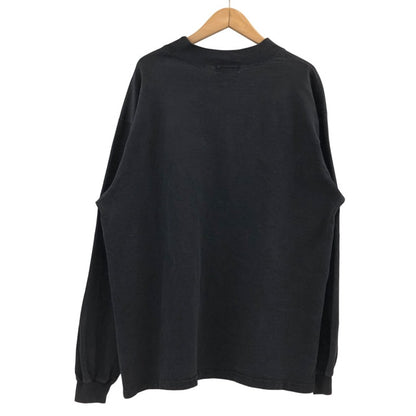 【現状渡し品】【メンズ】 HANES ヘインズ SIGNATURE COLLECTION OLYMPIC L/S TEE シグネチャーコレクション オリンピック 長袖Tシャツ トップス 146-260321-hn-01-fur サイズ：XL カラー：ブラック 万代Net店