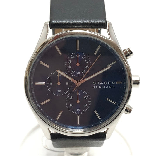 【現状渡し品】【メンズ】 SKAGEN スカーゲン SKW6606 アナログ 腕時計 198-251016-hn-03-fur カラー：ネイビー/ブラック系 万代Net店