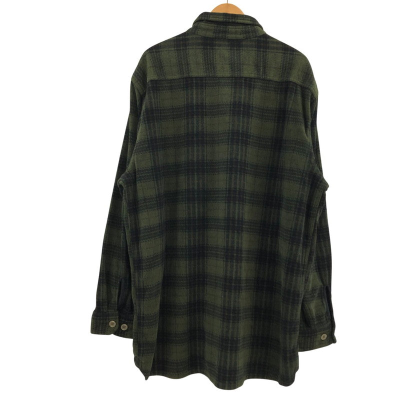 【現状渡し品】【メンズ】 Outback Trading Co. アウトバックトレーディング フリース 長袖シャツ トップス 146-260321-hn-02-fur サイズ：XL カラー：グリーン/ブラック系 万代Net店