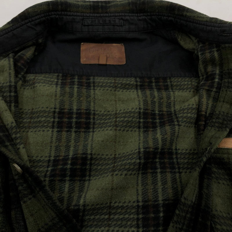 【現状渡し品】【メンズ】 Outback Trading Co. アウトバックトレーディング フリース 長袖シャツ トップス 146-260321-hn-02-fur サイズ：XL カラー：グリーン/ブラック系 万代Net店