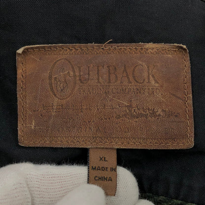 【現状渡し品】【メンズ】 Outback Trading Co. アウトバックトレーディング フリース 長袖シャツ トップス 146-260321-hn-02-fur サイズ：XL カラー：グリーン/ブラック系 万代Net店