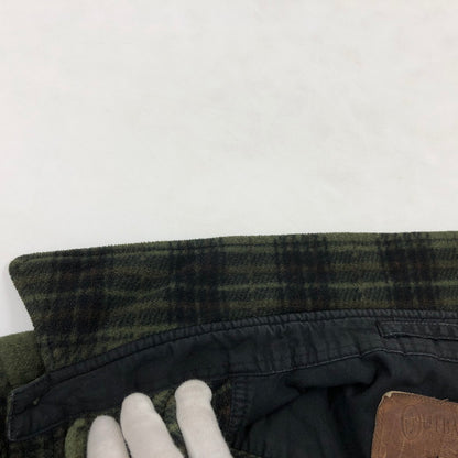 【現状渡し品】【メンズ】 Outback Trading Co. アウトバックトレーディング フリース 長袖シャツ トップス 146-260321-hn-02-fur サイズ：XL カラー：グリーン/ブラック系 万代Net店