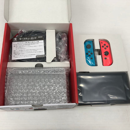 【未使用品】 Nintendo Switch 2022年モデル Joy-Con(L) ネオンブルー/(R) ネオンレッド HAD-S-KABAH 034-261007-ns-13-tei 万代Net店
