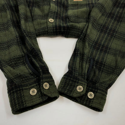 【現状渡し品】【メンズ】 Outback Trading Co. アウトバックトレーディング フリース 長袖シャツ トップス 146-260321-hn-02-fur サイズ：XL カラー：グリーン/ブラック系 万代Net店