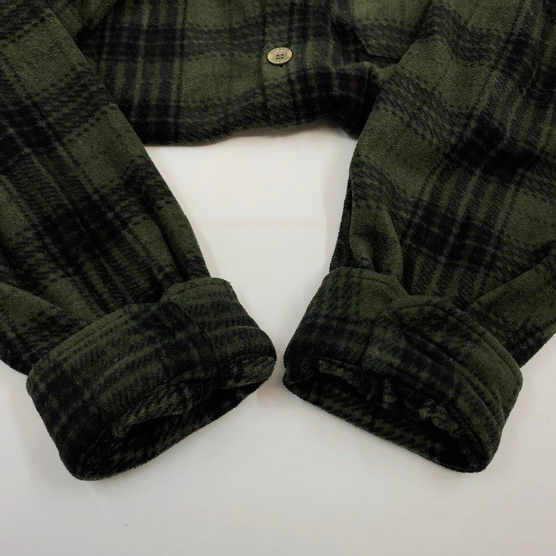 【現状渡し品】【メンズ】 Outback Trading Co. アウトバックトレーディング フリース 長袖シャツ トップス 146-260321-hn-02-fur サイズ：XL カラー：グリーン/ブラック系 万代Net店