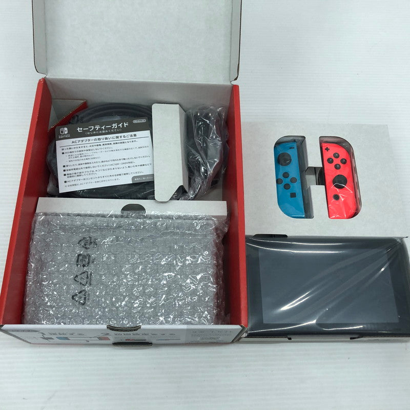 【未使用品】 Nintendo Switch 2022年モデル Joy-Con(L) ネオンブルー/(R) ネオンレッド HAD-S-KABAH 034-261007-ns-14-tei 万代Net店