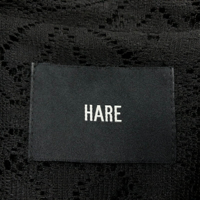 【中古品】【メンズ/レディース】 HARE ハレ HA030006ST フラワーレースジャケット アウター 147-251016-hn-05-fur サイズ：F カラー：ブラック 万代Net店