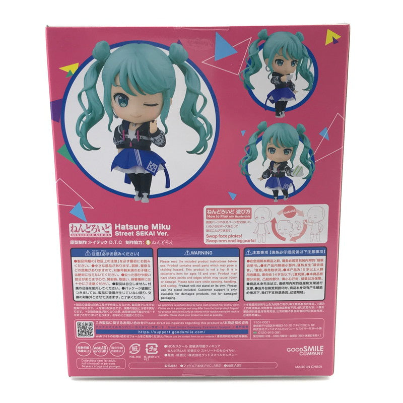 【中古美品】 ねんどろいど 初音ミク ストリートのセカイver. 053-260305-yk-09-tag 万代Net店