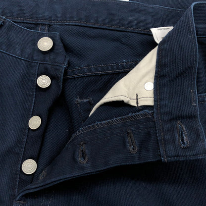 【中古品】【メンズ】 WAREHOUSE ウエアハウス 1001BB Begin別注 ピケパンツ ボトムス 156-250311-hn-04-fur サイズ：W32 L38 カラー：ネイビー 万代Net店