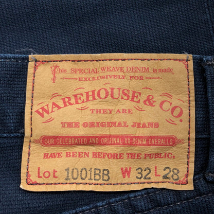【中古品】【メンズ】 WAREHOUSE ウエアハウス 1001BB Begin別注 ピケパンツ ボトムス 156-250311-hn-04-fur サイズ：W32 L38 カラー：ネイビー 万代Net店