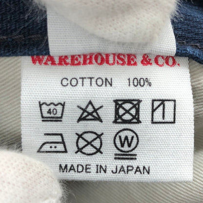【中古品】【メンズ】 WAREHOUSE ウエアハウス 1001BB Begin別注 ピケパンツ ボトムス 156-250311-hn-04-fur サイズ：W32 L38 カラー：ネイビー 万代Net店