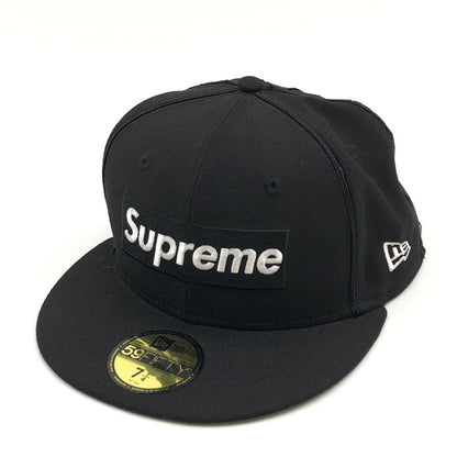 【現状渡し品】【メンズ/レディース】 Supreme シュプリーム × NEW ERA ニューエラ MESH BOX LOGO CAP メッシュボックスロゴキャップ 帽子 149-260321-hn-06-fur サイズ：7 1/4(57.7cm) カラー：ブラック 万代Net店