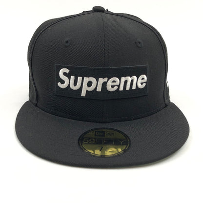 【現状渡し品】【メンズ/レディース】 Supreme シュプリーム × NEW ERA ニューエラ MESH BOX LOGO CAP メッシュボックスロゴキャップ 帽子 149-260321-hn-06-fur サイズ：7 1/4(57.7cm) カラー：ブラック 万代Net店