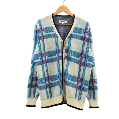 【現状渡し品】【メンズ】 FUCKING AWESOME ファッキング オーサム マルチカラーチェックカーディガン ニット 長袖 トップス 142-251018-hn-01-fur サイズ：M カラー：マルチカラー 万代Net店