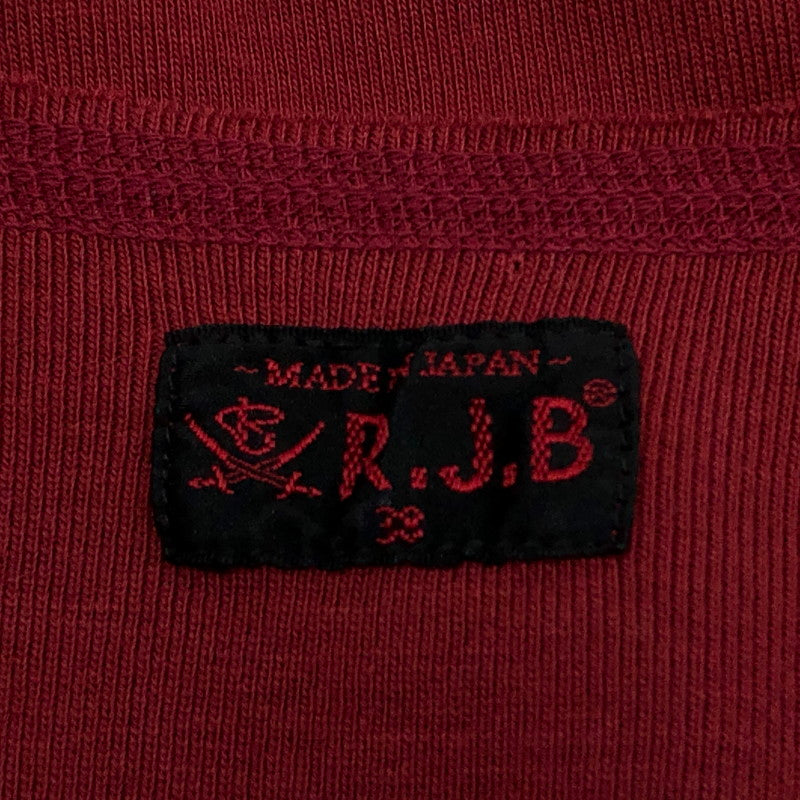 【中古品】【メンズ】 R.J.B アールジェイビー 半袖Tシャツ トップス 145-260105-hn-05-fur サイズ：38 カラー：ワイン 万代Net店