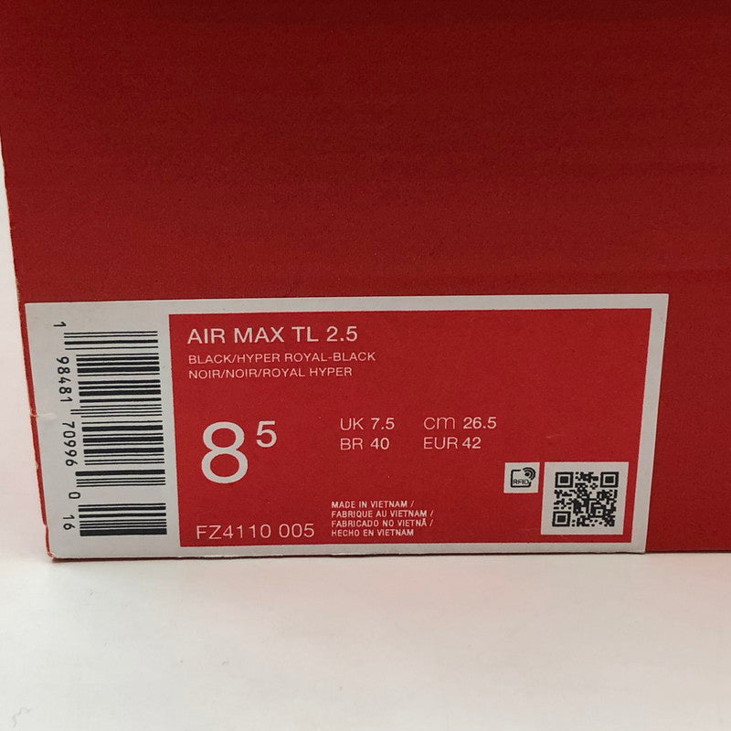 【中古品】【メンズ】 NIKE ナイキ AIR MAX TL 2.5 "Black/Hyper Royal" FZ4110-005 エアマックス TL 2.5 ブラック/ハイパーロイヤル スニーカー シューズ 靴 160-260321-hn-07-fur サイズ：26.5cm US8.5 カラー：ブラック/ブルー系 万代Net店