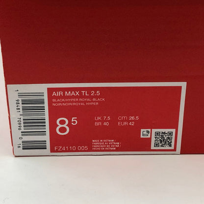 【中古品】【メンズ】 NIKE ナイキ AIR MAX TL 2.5 "Black/Hyper Royal" FZ4110-005 エアマックス TL 2.5 ブラック/ハイパーロイヤル スニーカー シューズ 靴 160-260321-hn-07-fur サイズ：26.5cm US8.5 カラー：ブラック/ブルー系 万代Net店