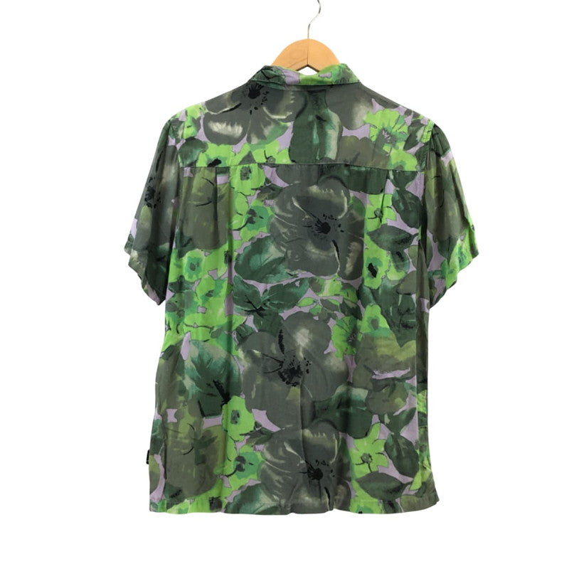 【現状渡し品】【メンズ】 STUSSY ステューシー オープンカラーシャツ カジュアルシャツ 半袖 トップス 142-251018-hn-03-fur サイズ：S カラー：グリーン/グレー系 万代Net店