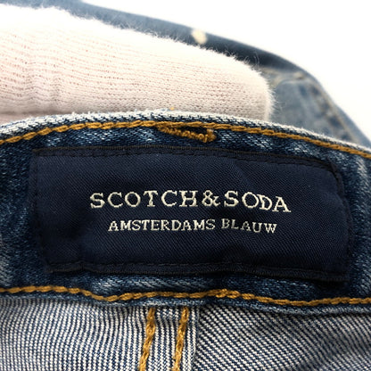【現状渡し品】【メンズ】 SCOTCH&SODA スコッチ アンド ソーダ 144824-18-FWMD-C85 デニムパンツ ボトムス 152-250312-hn-05-fur サイズ：W28 L32 カラー：インディゴ 万代Net店