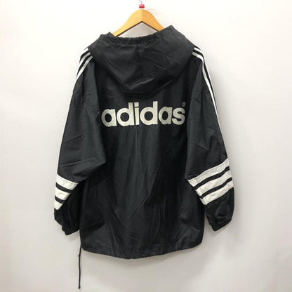 【中古品】【メンズ】 adidas アディダス デサント製 PULLOVER NYLON PARKA プルオーバー ナイロンパーカー トップス 148-240228-ma-3-tei サイズ：M-L カラー：ブルー 万代Net店