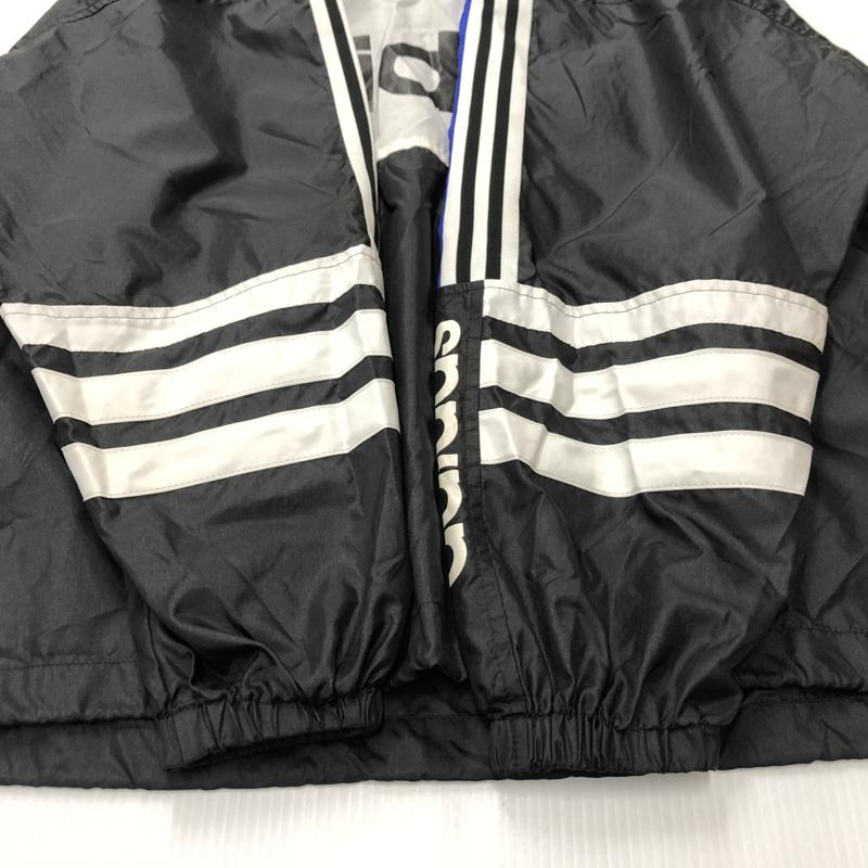 【中古品】【メンズ】 adidas アディダス デサント製 PULLOVER NYLON PARKA プルオーバー ナイロンパーカー トップス 148-240228-ma-3-tei サイズ：M-L カラー：ブルー 万代Net店