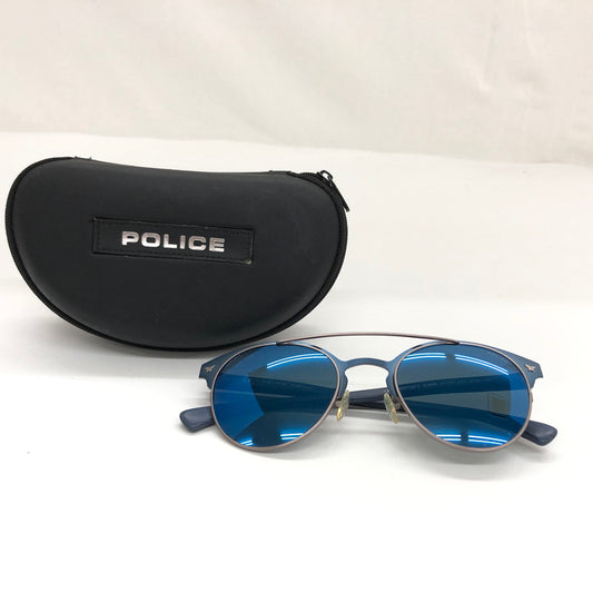 【中古品】【メンズ/レディース】 POLICE ポリス MOMENTUM2 S8950 モメンタム2 サングラス アイウェア 203-250709-hn-04-fur サイズ：51ロ21 140 カラー：ブルー/ブラック 万代Net店
