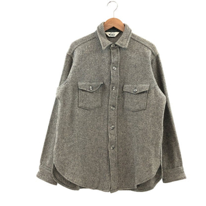 【中古品】【メンズ】 WOOLRICH ウールリッチ 70S ウールシャツ 長袖 トップス 144-251018-hn-05-fur サイズ：L カラー：グレー系 万代Net店