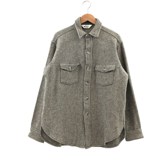 【中古品】【メンズ】 WOOLRICH ウールリッチ 70S ウールシャツ 長袖 トップス 144-251018-hn-05-fur サイズ：L カラー：グレー系 万代Net店