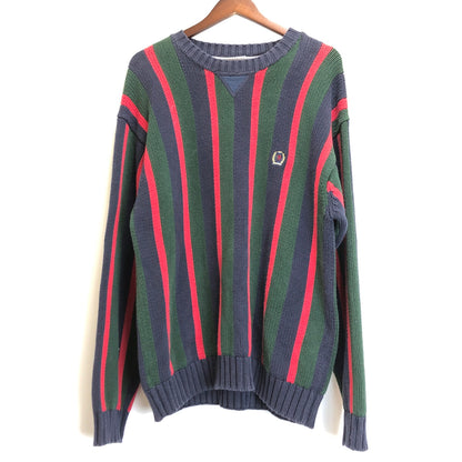 【中古品】【メンズ】 TOMMY HILFIGER トミーヒルフィガー TOMMY HILFIGER トミーヒルフィガー ニットセーター 147-240419-wy-1-tom サイズ：L カラー：マルチカラー 万代Net店