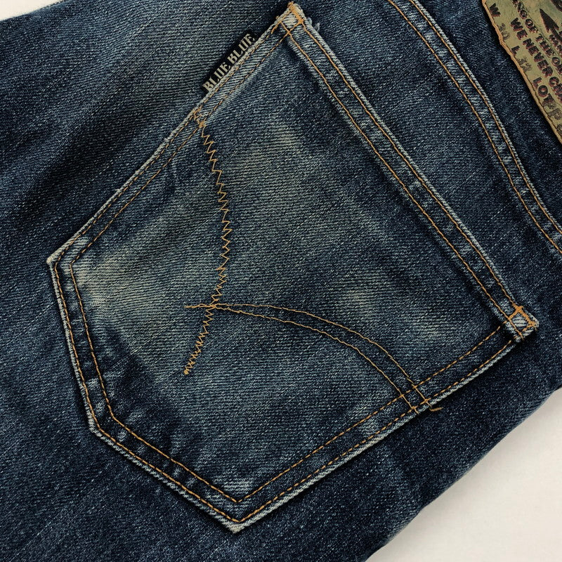 【現状渡し品】【メンズ】 BLUE BLUE ブルーブルー PP6 フレアデニムパンツ ボトムス 156-250312-hn-06-fur サイズ：W30 L32 カラー：インディゴ 万代Net店