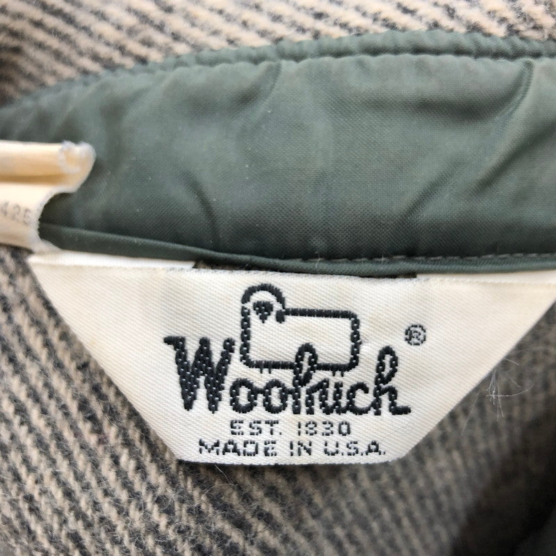 【中古品】【メンズ】 WOOLRICH ウールリッチ 70S ウールシャツ 長袖 トップス 144-251018-hn-05-fur サイズ：L カラー：グレー系 万代Net店