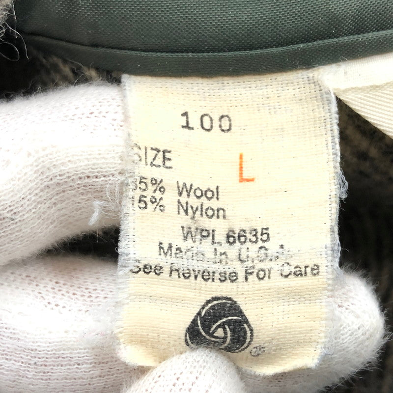【中古品】【メンズ】 WOOLRICH ウールリッチ 70S ウールシャツ 長袖 トップス 144-251018-hn-05-fur サイズ：L カラー：グレー系 万代Net店