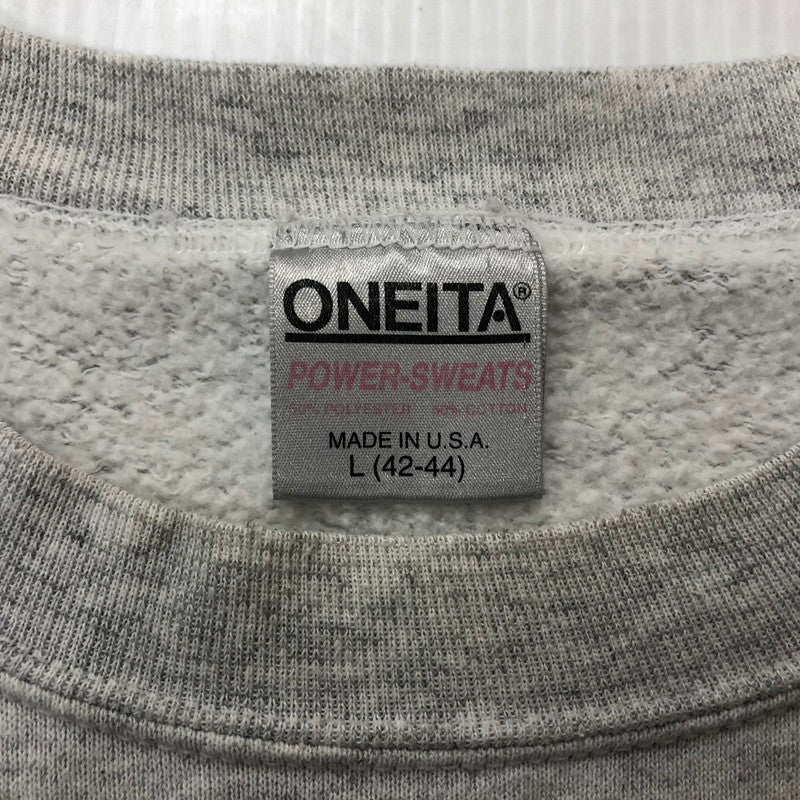 【中古品】【メンズ】  ONEITA オニータ 90'S CAROLINA PANTHERS SWEAT SHIRT カロライナパンサーズ  スウェットシャツ トレーナー トップス 145-231208-at-14-tei サイズ：L カラー：グレー 万代Net店