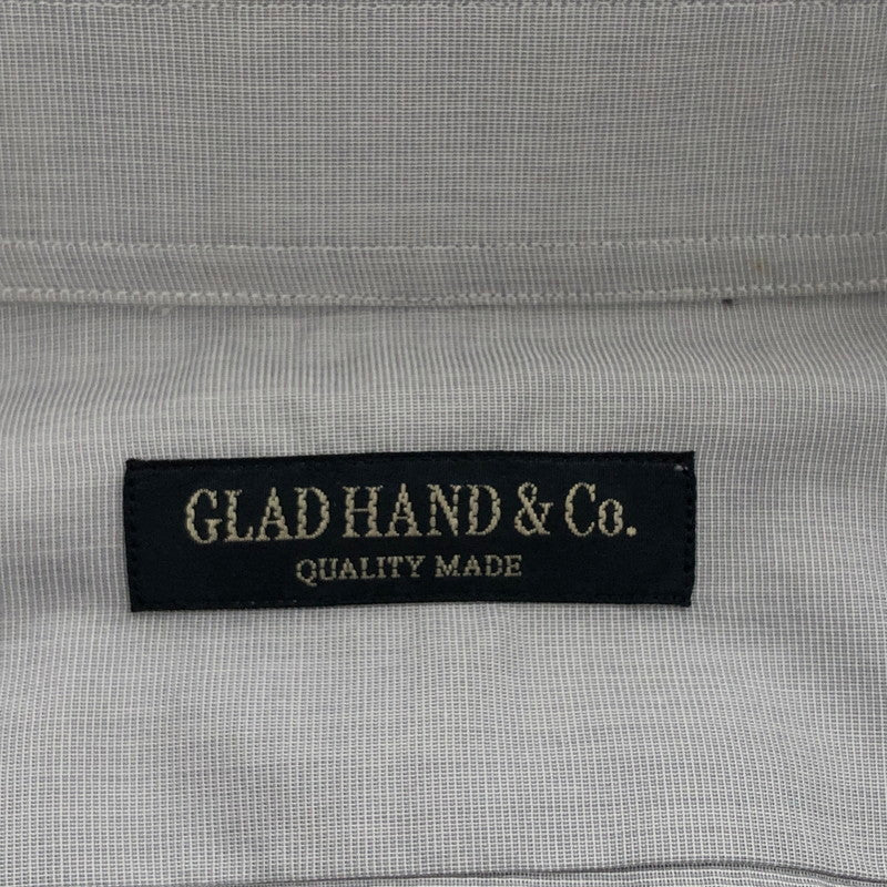 【中古美品】【メンズ】 GLAD HAND＆CO. グラッドハンド 長袖シャツ カジュアルシャツ トップス 142-250710-hn-01-fur サイズ：XL カラー：グレー 万代Net店