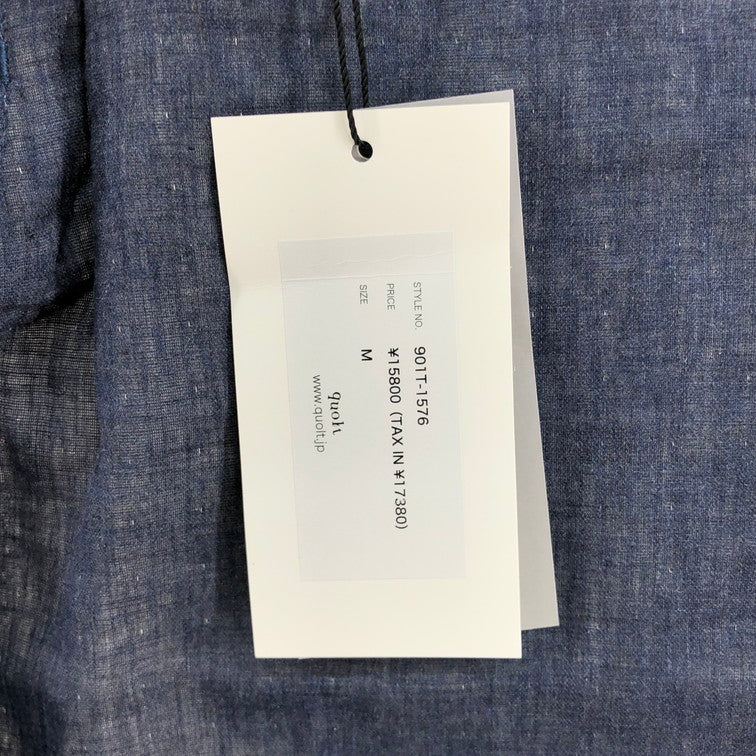 【未使用品】【メンズ】 QUOLT CLOTHING 上下セット セットアップ 145-260327-SY-01-iwa サイズ：M 万代Net店