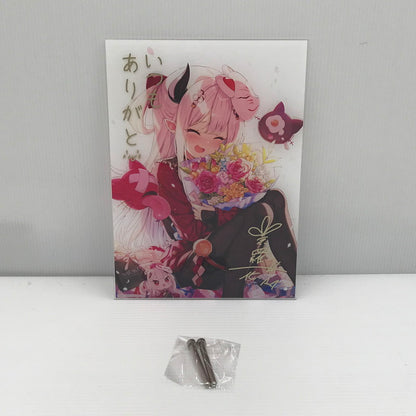 【現状渡し品】 にじさんじ 誕生日2020 奈羅花 複製直筆サイン・メッセージ入りアクリルパネル 本体・ピンスタンドのみ キズ・汚れあり 053-260903-ti-17-tagh 万代Net店