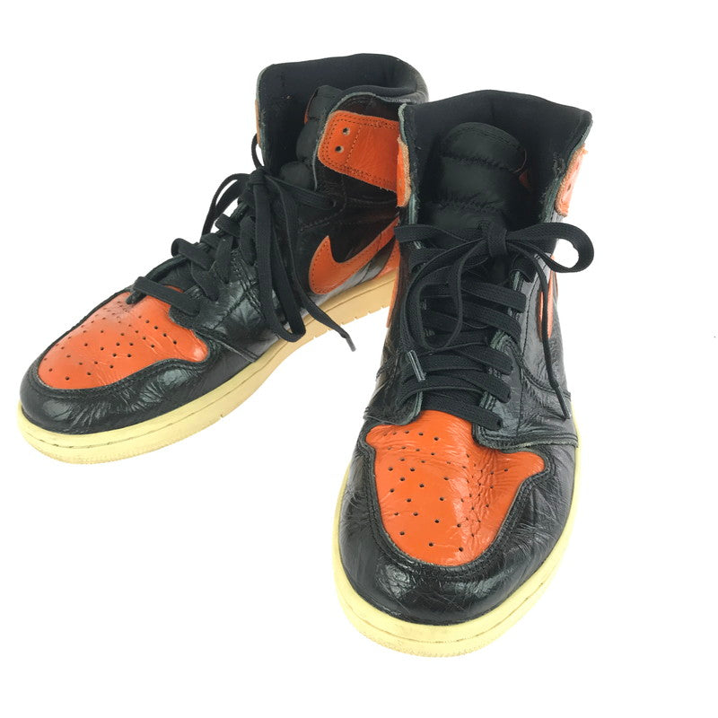 【中古品】【メンズ】 NIKE ナイキ AIR JORDAN 1 RETRO HIGH OG 555088-028 エアジョーダン 1 レトロ ハイ オリジナル スニーカー 靴 160-241217-yk-10-tag サイズ：27.5cm/US9.5 カラー："SHATTERED BACKBOARD 3.0"BLACK/STARFISH-PALE 万代Net店