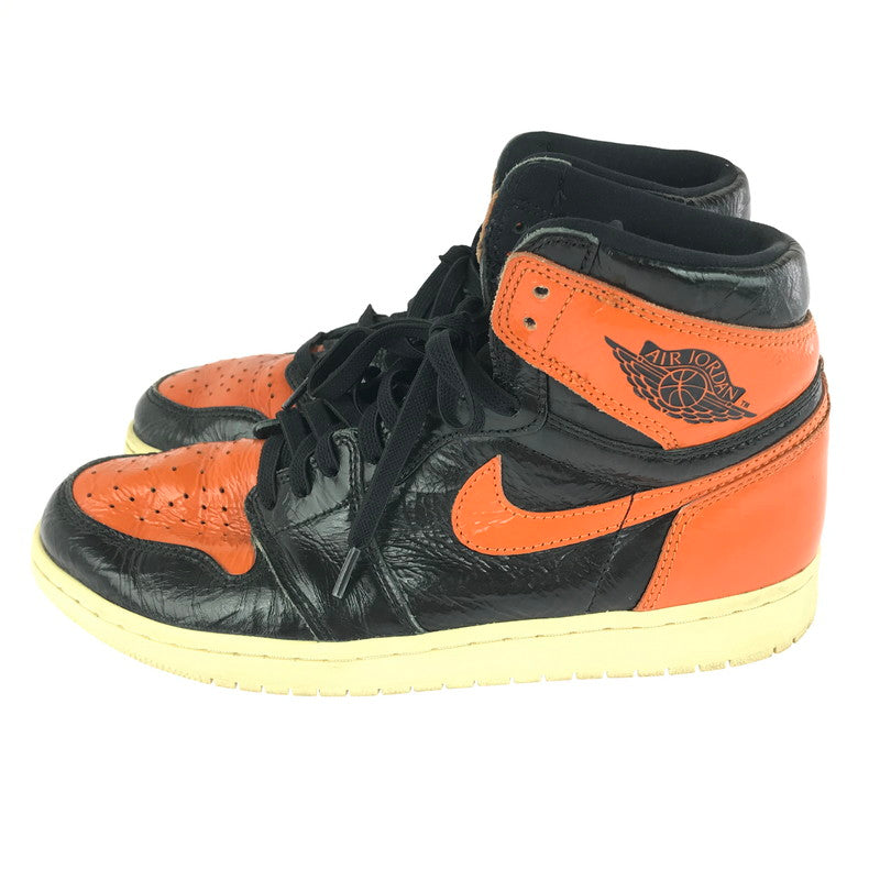 【中古品】【メンズ】 NIKE ナイキ AIR JORDAN 1 RETRO HIGH OG 555088-028 エアジョーダン 1 レトロ ハイ オリジナル スニーカー 靴 160-241217-yk-10-tag サイズ：27.5cm/US9.5 カラー："SHATTERED BACKBOARD 3.0"BLACK/STARFISH-PALE 万代Net店