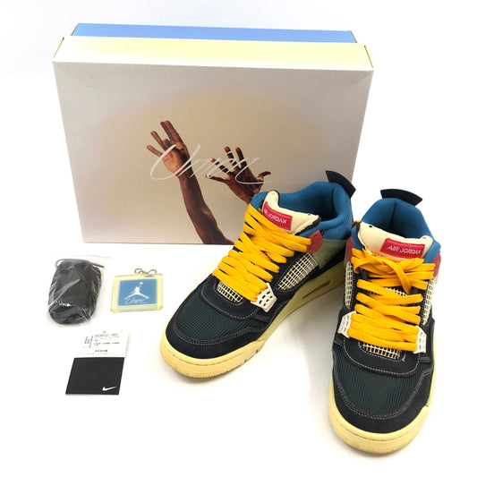 【現状渡し品】【メンズ】 NIKE ナイキ × UNION ユニオン AIR JORDAN 4 "OFF NOIR" DC9533-001 エアジョーダン4 オフノワール スニーカー シューズ 靴 160-260617-hn-02-fur サイズ：28.0cm US10 カラー：マルチカラー 万代Net店