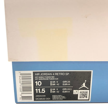 【現状渡し品】【メンズ】 NIKE ナイキ × UNION ユニオン AIR JORDAN 4 "OFF NOIR" DC9533-001 エアジョーダン4 オフノワール スニーカー シューズ 靴 160-260617-hn-02-fur サイズ：28.0cm US10 カラー：マルチカラー 万代Net店